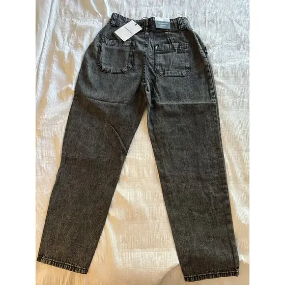 NWT Who What Wear Target High Waisted Tapered Pants Jeans Acid Wash Women's Sz 2 - Picture 8 of 8